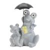 Frogs with Umbrella Solar Garden Light