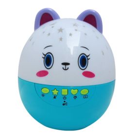 Lovely Baby Infant Appease Toys Constellation Night Light Tumbler Toy Blue B