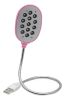 USB Reading Lamp LED Light USB Desk Lamp Outdoor Lamp Pink