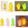 Night Light for Kids Mango Shape Night Lamp for Baby Feeding Green