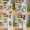 Modern Mediterranean Style Candle Lantern Metal Candle Holder,1 Pc(Random Style)