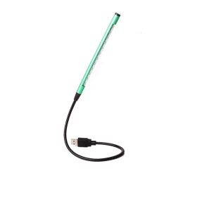 LED Light,12 LED USB Lamp,Flexible Light,Laptops Light(Green Without Switch)
