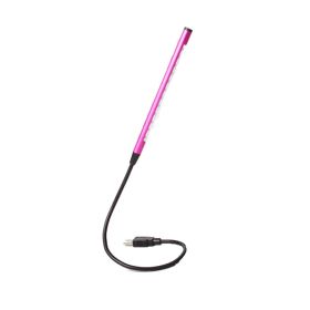 LED Light,12 LED USB Lamp,Flexible Light,Laptops Light(Pink Without Switch)