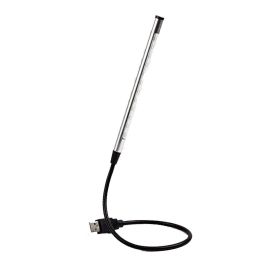 LED Light,12 LED USB Lamp,Flexible Light,Laptops Light(Silver Without Switch)