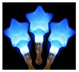 Set of 3 Light Sticks, for Party Supplies, Festivals, Stars [Blue]
