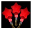 Set of 3 Light Sticks, for Party Supplies, Festivals, Stars [Red]