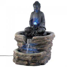 Buddha Lighted Garden Fountain