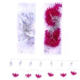 7.25' Strands of Ghost and Purple Bat Halloween Lights Case Pack 24