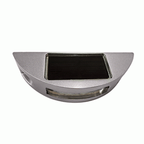 Hydro Glow T1R Half Moon Solar Dock, Deck &amp; Pathway Light - Red