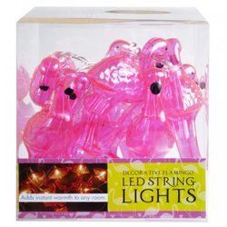 Decorative Flamingo String Lights (pack of 4)